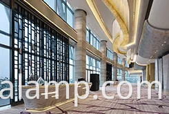 Современные скандинавские гостиничные гостиничные освещения золотой блеск хрустальной люстры